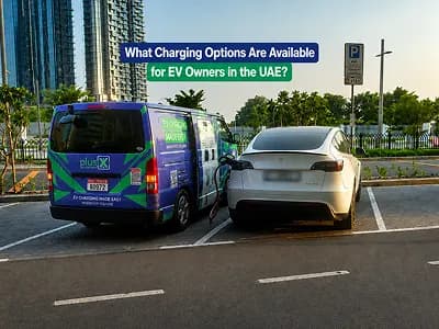 PlusX Electric EV Charging Options in the UAE