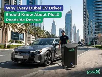 PlusX Electric roadside breakdown assistance in Dubai